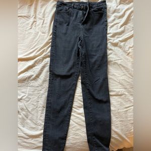 American Eagle Curvy Highest Rise Jegging Black Size 8